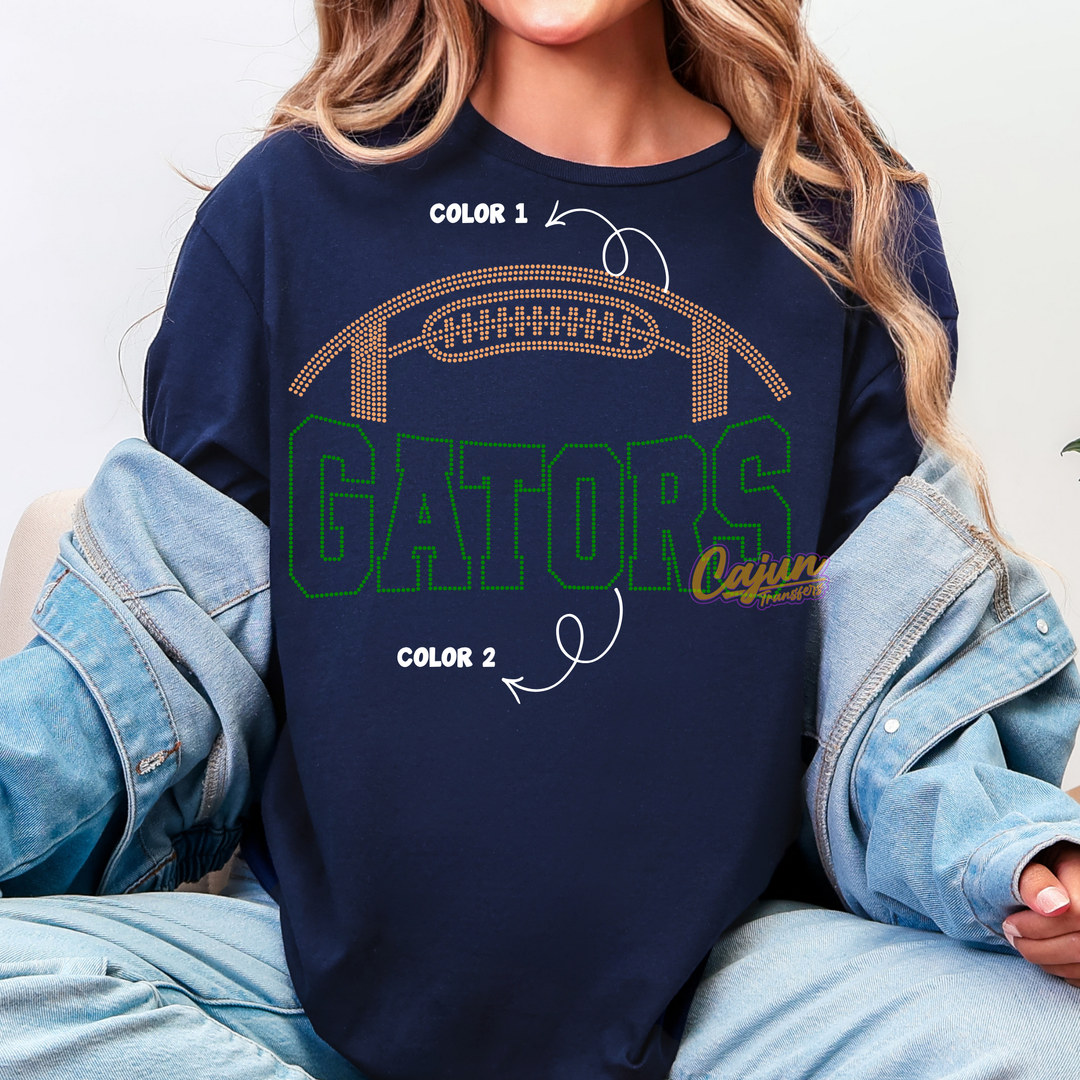 GATOR FOOTBALL SPANGLE PATCH