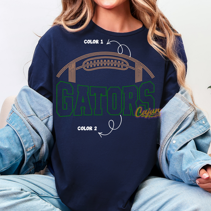 GATOR FOOTBALL SPANGLE PATCH