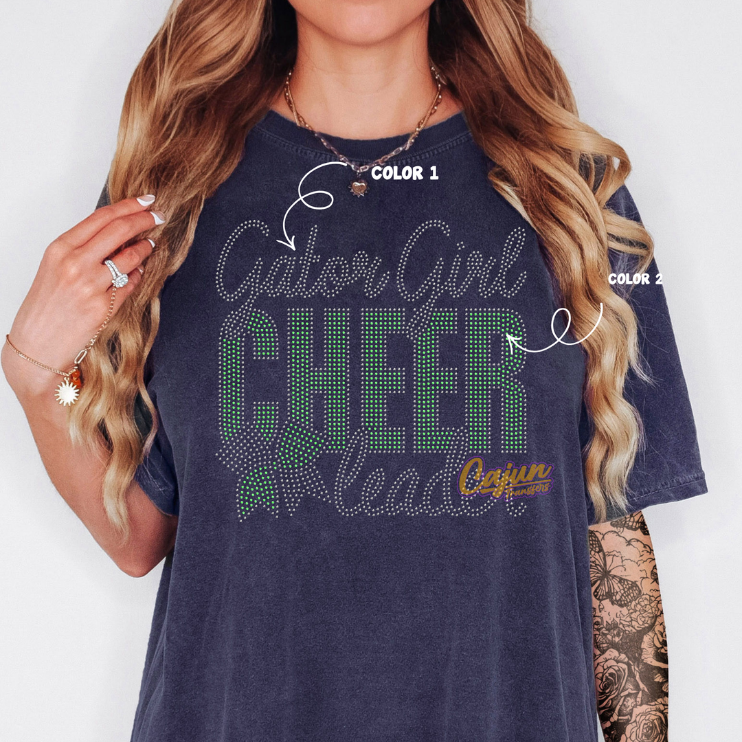 GATOR GIRL CHEERLEADER SPANGLE PATCH