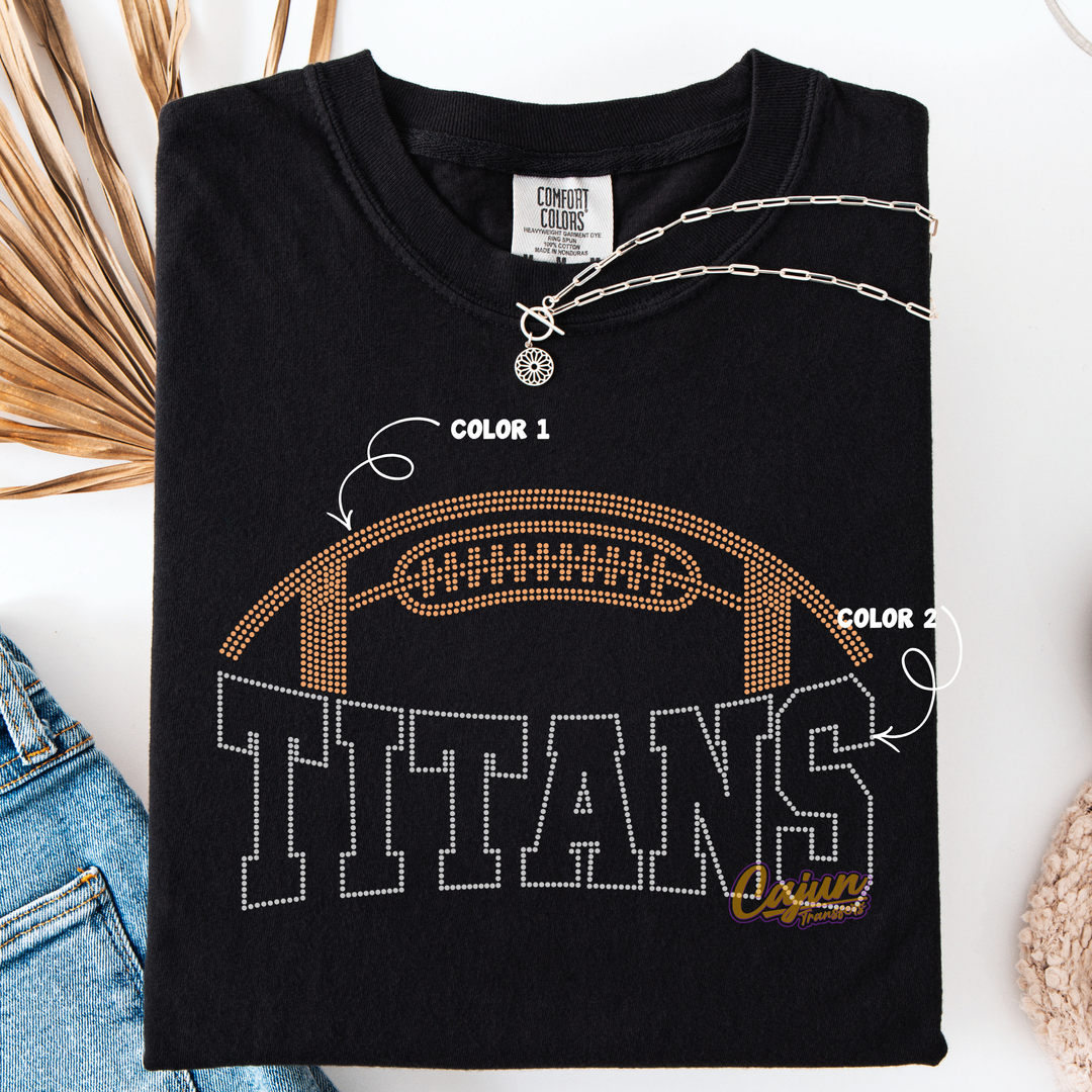 TITANS FOOTBALL SPANGLE PATCH