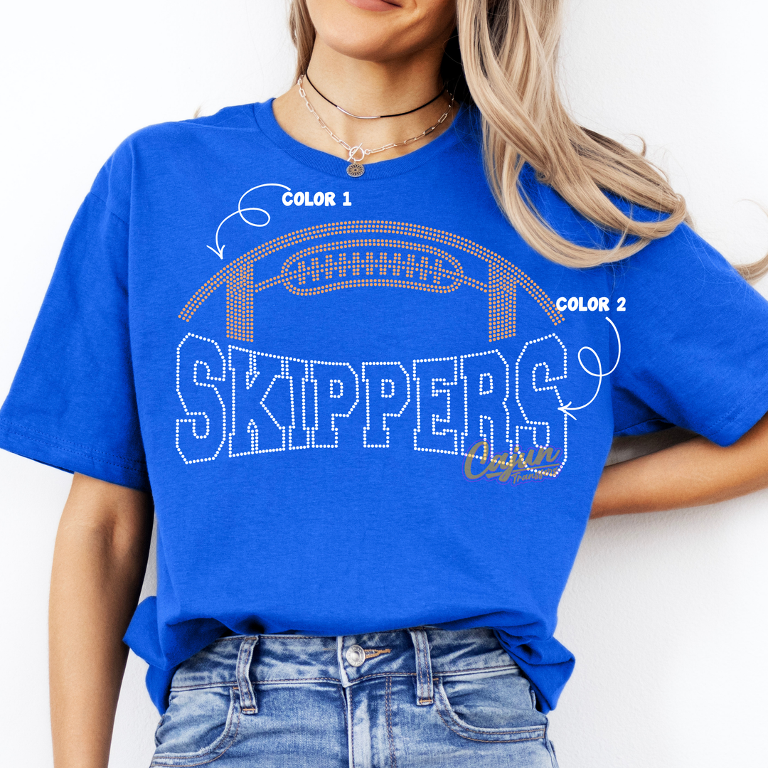 SKIPPERS FOOTBALL SPANGLE PATCH