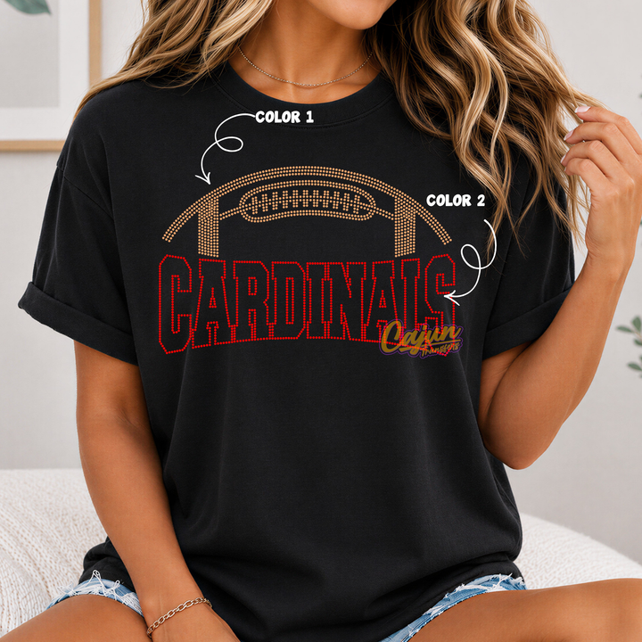 CARDINALS FOOTBALL SPANGLE PATCH