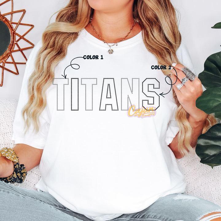 TITANS DOT SPANGLE PATCH