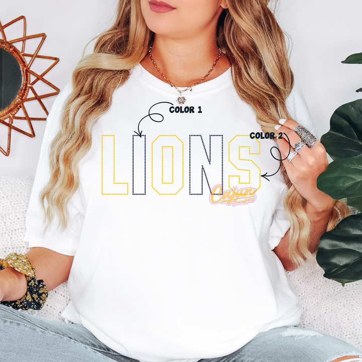 LIONS DOT SPANGLE PATCH