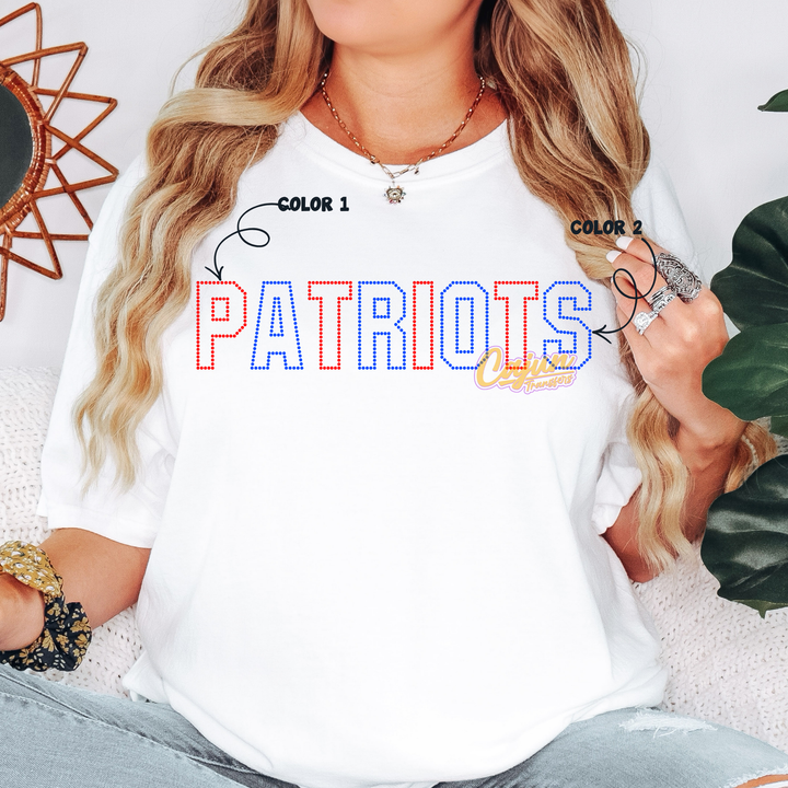 PATRIOTS DOT SPANGLE PATCH