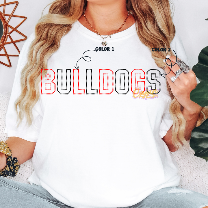 BULLDOGS DOT SPANGLE PATCH