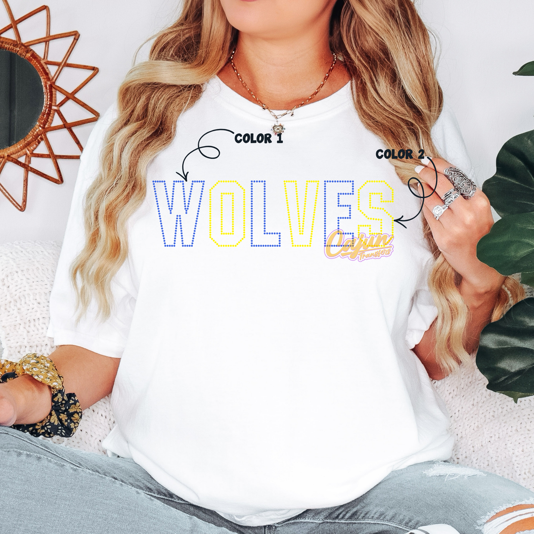 WOLVES DOT SPANGLE PATCH