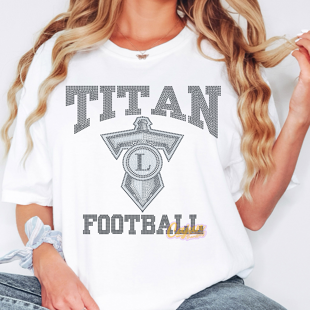 TITANS FOOTBALL SPANGLE PATCH