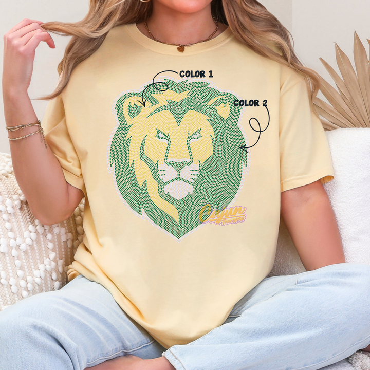 LION HEAD SPANGLE PATCH