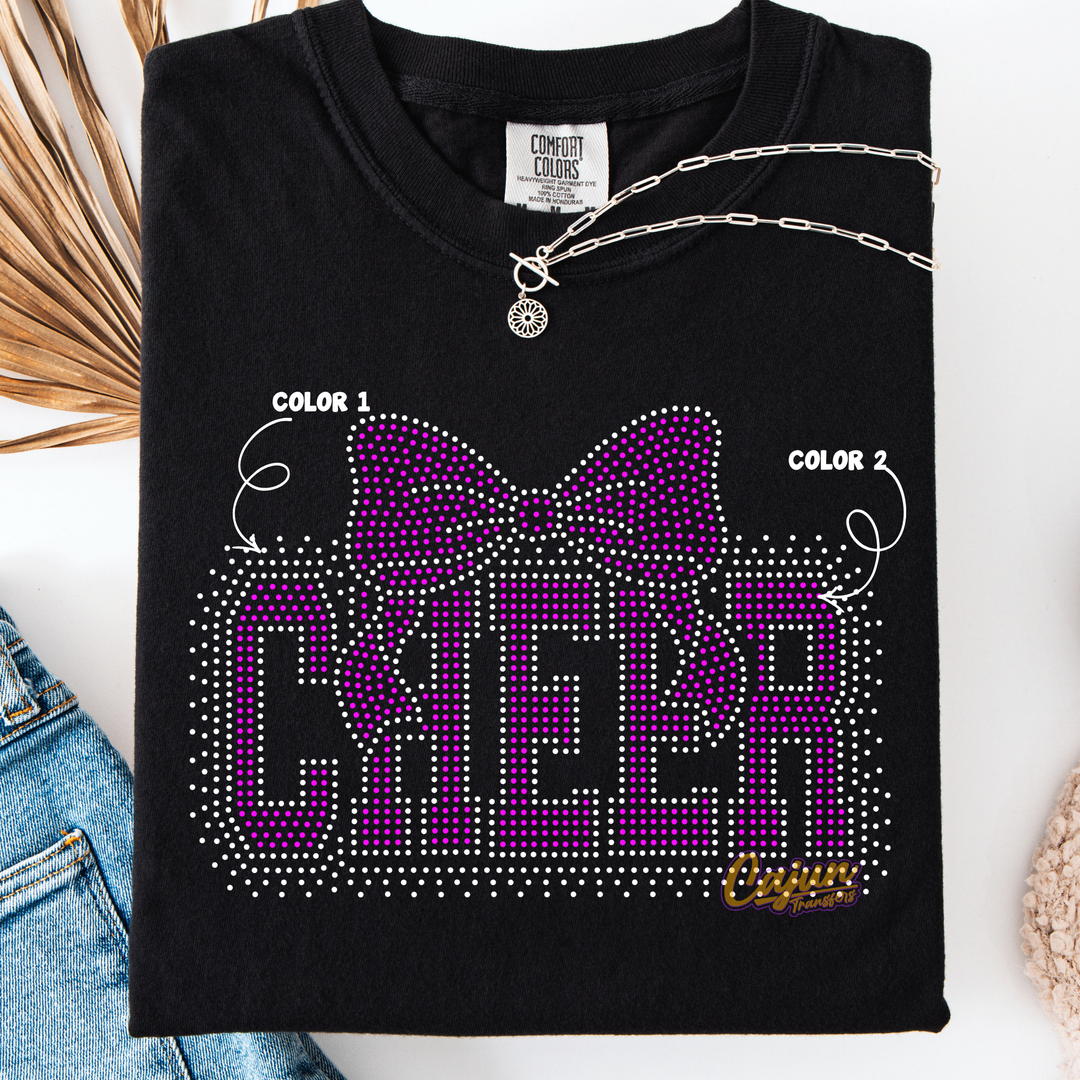 CHEER BOW SPANGLE PATCH