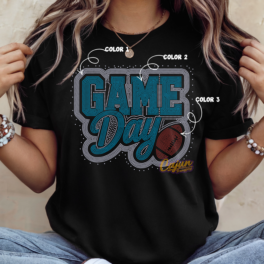 GAME DAY FOOTBALL SPANGLE PATCH