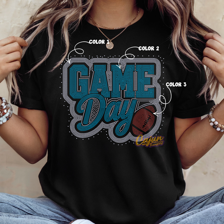 GAME DAY FOOTBALL SPANGLE PATCH
