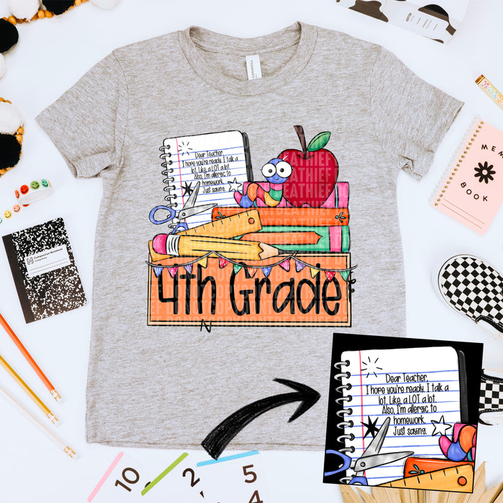 Dear Teacher - 4th Grade