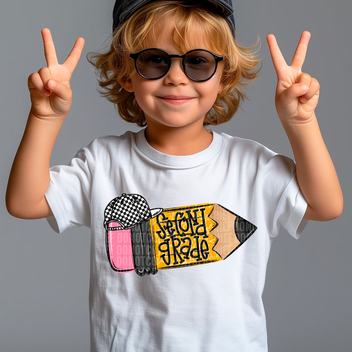 2nd Grade - School Pencil with Hat