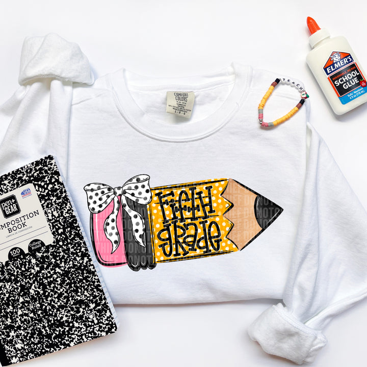 5th Grade - School Pencil with Bow