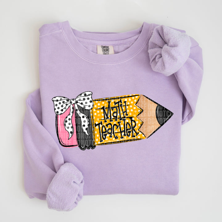 Math Teacher - School Pencil