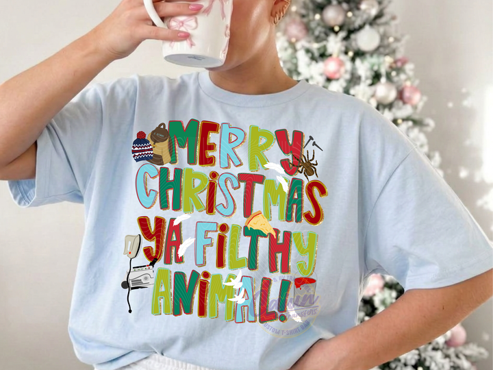 Merry Christmas ya Filthy Animal - Glitter