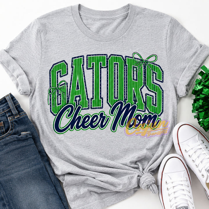 Stripped Gators Cheer Mom