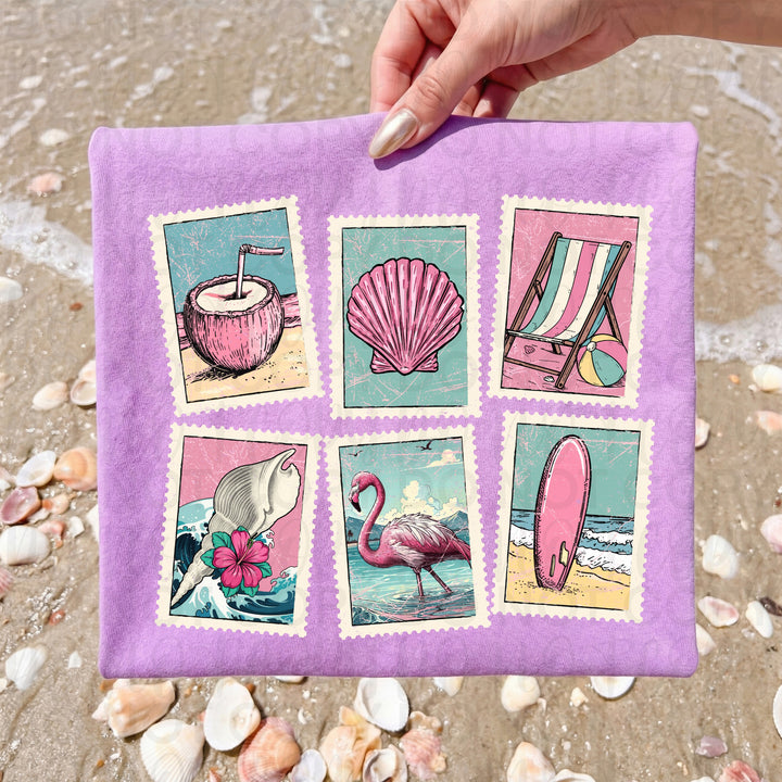 Beach Postage Stamps