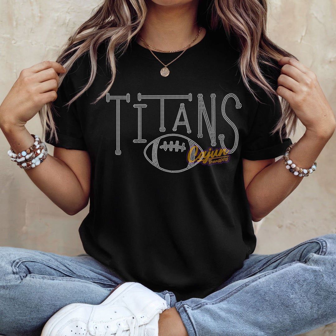 TITANS FOOTBALLL SPANGLE PATCH