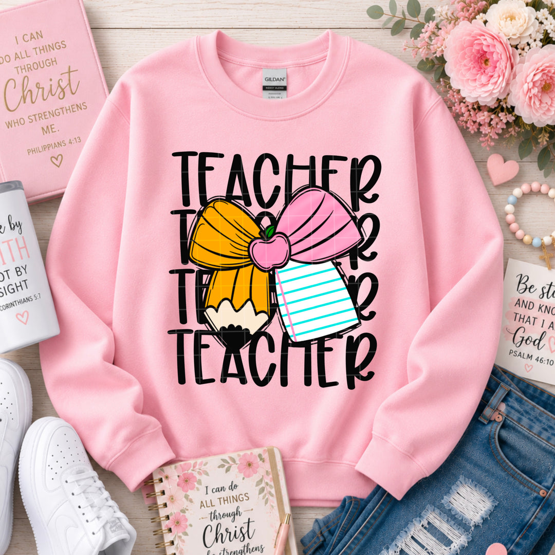 Teacher Bow Stacked