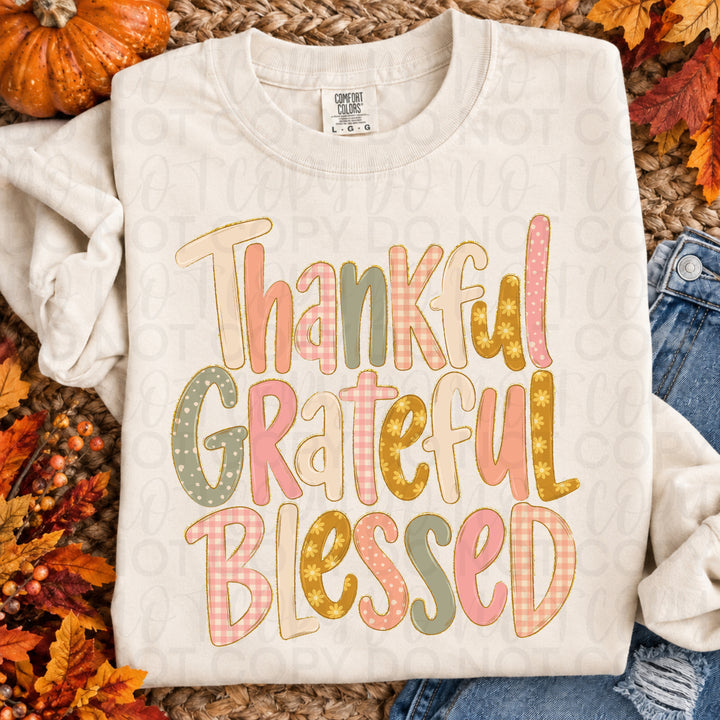 Grateful Thankful Blessed