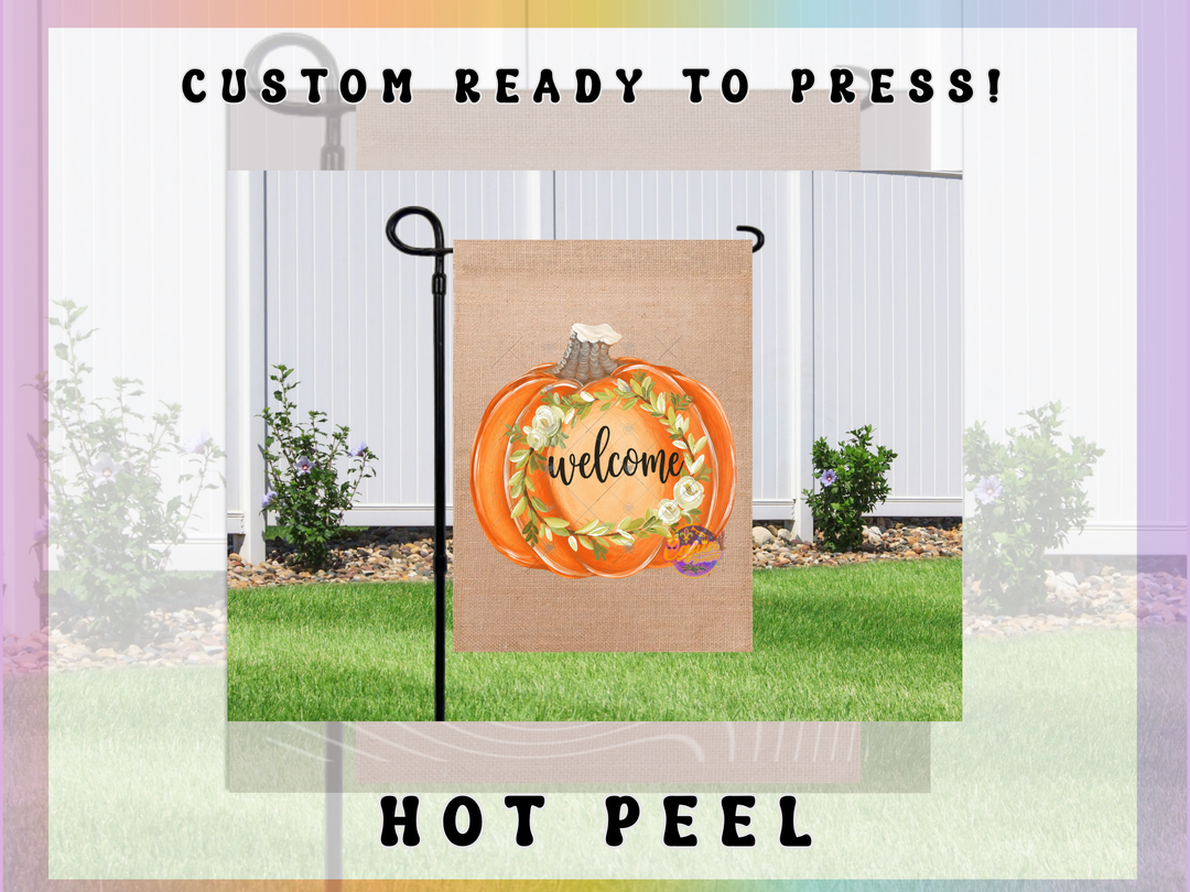 Welcome Pumpkin Flag