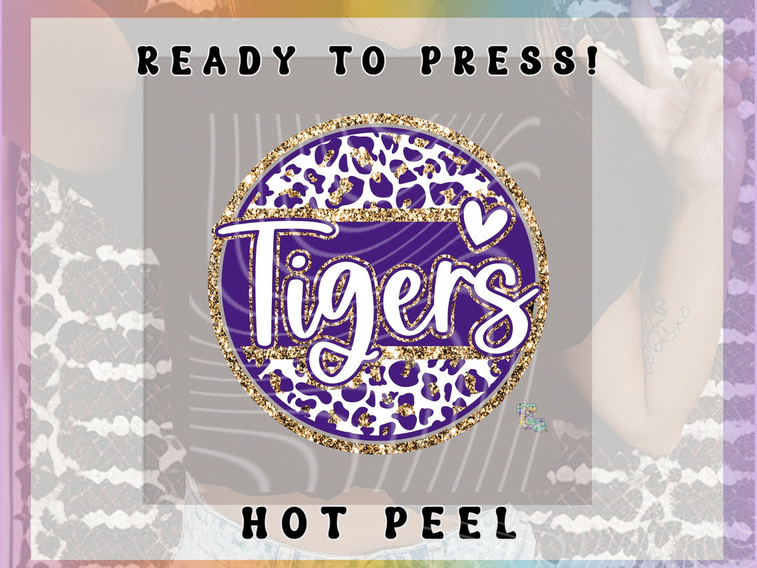 Purple & Glitter Gold Tigers