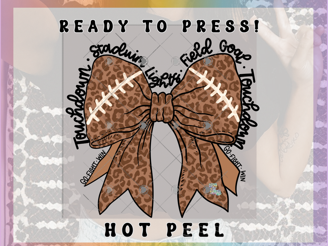 Football Bow - Touchdown Football Bow