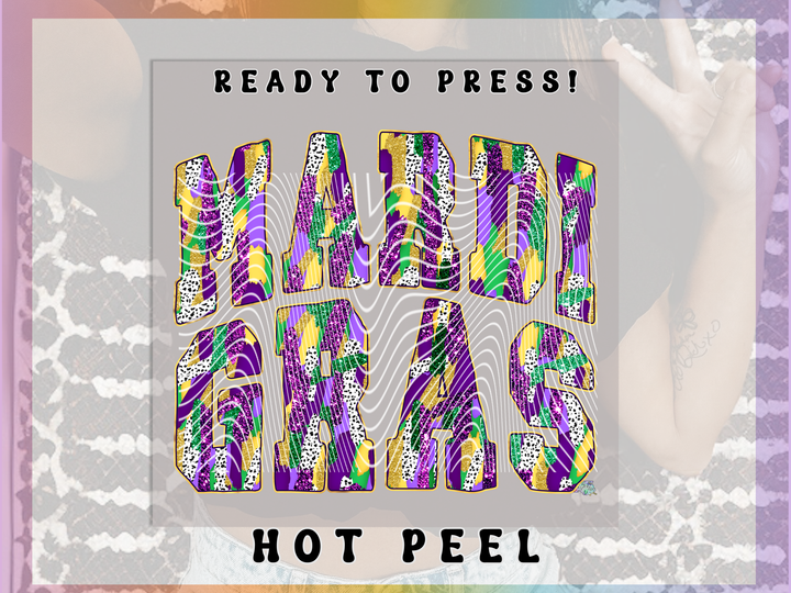 Mardi Gras Brush Strokes