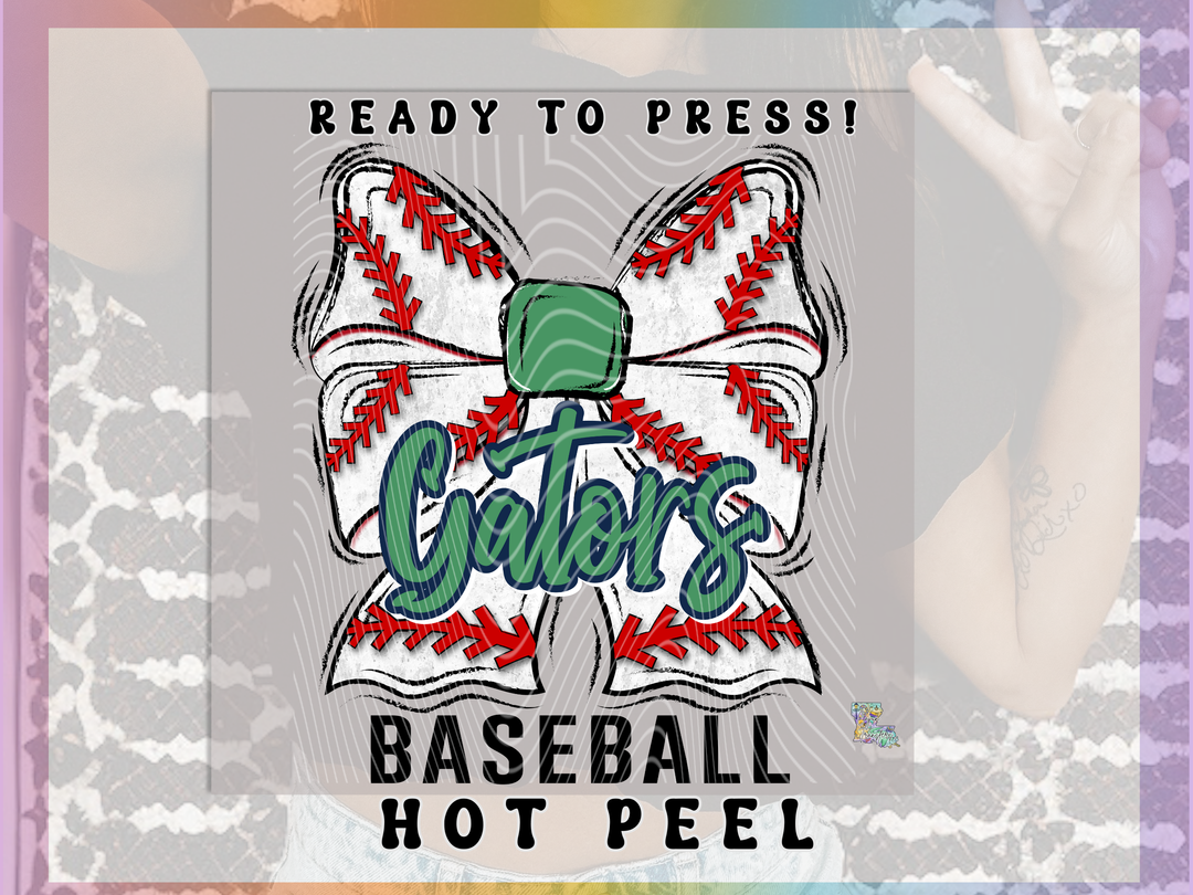 Gators Baseball Bow