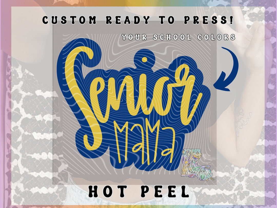 Navy and Gold Senior Mama