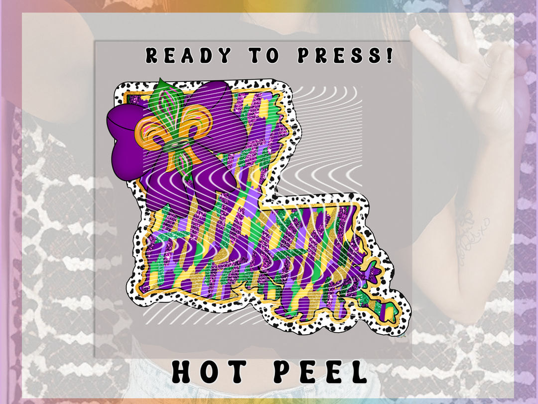 Mardi Gras Brush Strokes