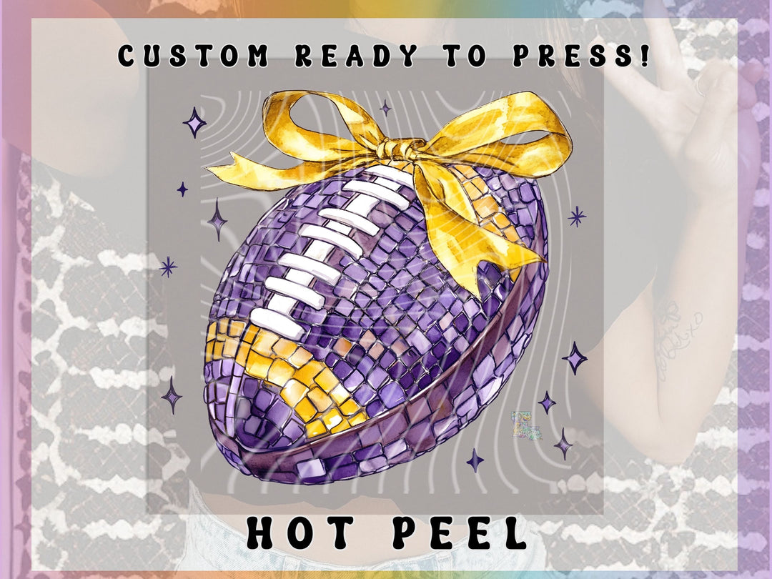 Disco Purple & Yellow Football