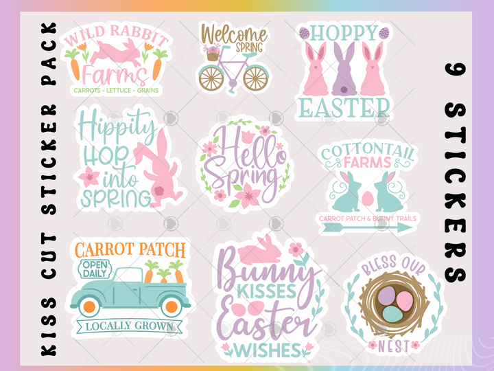 Spring Kiss Cut Sticker Pack