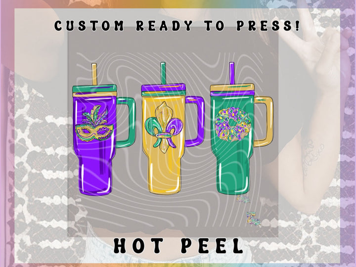 Mardi Gras Tumblers