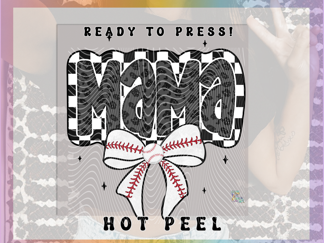 Mama Baseball Bow