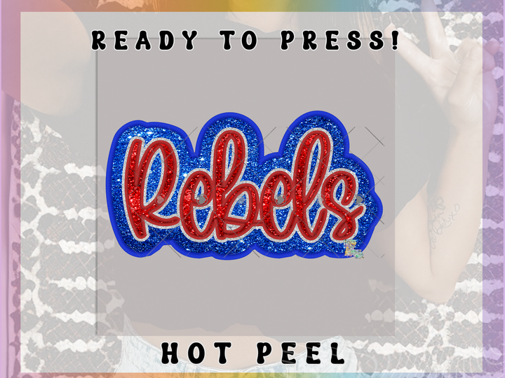 Rebels Faux Glitter & Embroidery