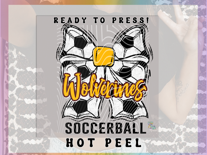 Wolverines Soccer Bow