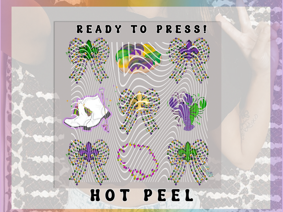 Mardi Gras Coquette Bow