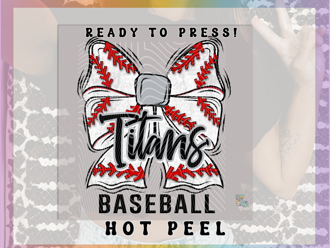 Titans Baseball Bow