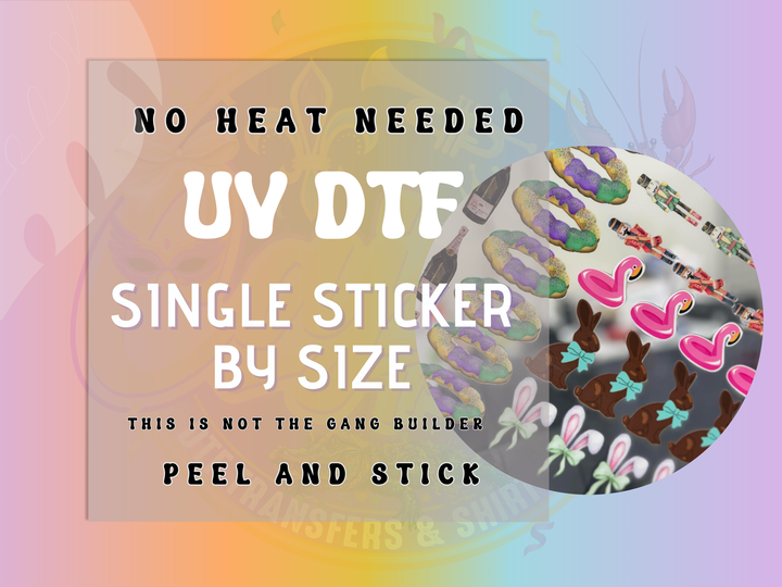 Custom UV DTF STICKERS by size