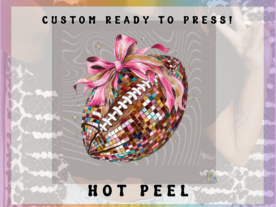 Football Pink Bow