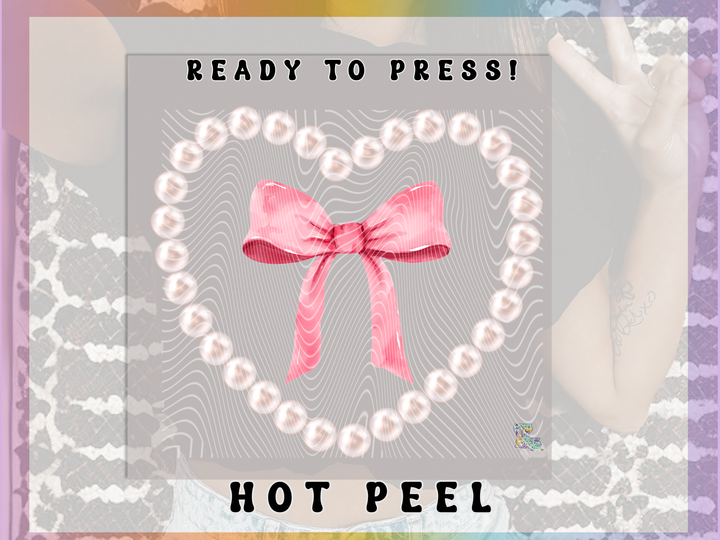 Pearl Heart with Bow