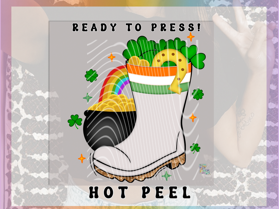 St Patricks Day Shrimp Boots