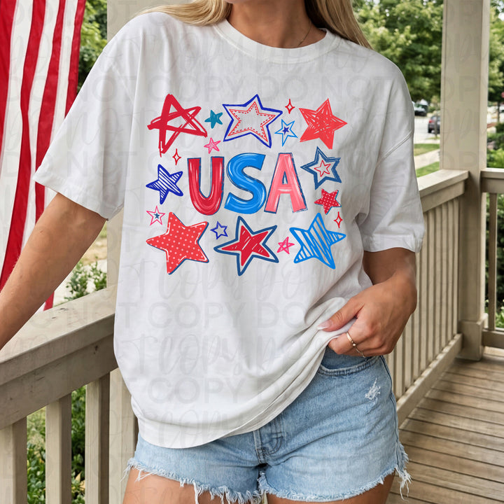USA Stars Collage