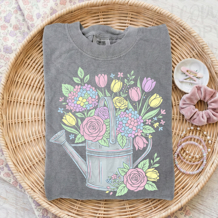 Spring Floral Watering Can