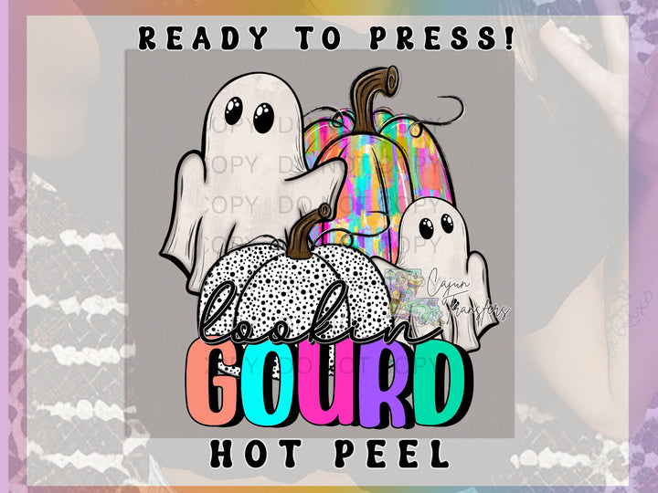 a picture of a group of ghost with the words gourd not peel