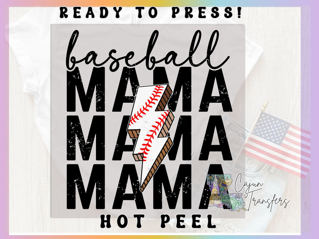 a baseball mom mama mama shirt with the words ready to press