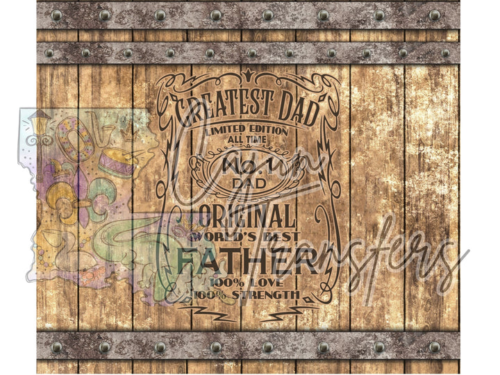 a picture of a father's day sign on a wooden wall